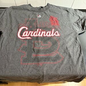 Majestic Gray St. Louis Cardinals Tee